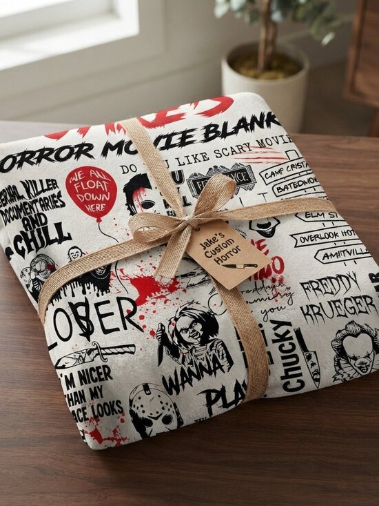 Other - Horror Movie Blanket Halloween Decor